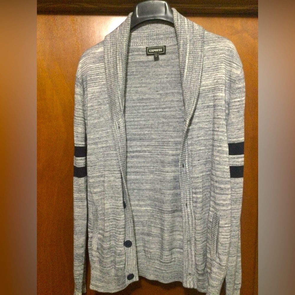 Express gray cardigan size s